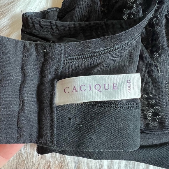 Cacique Leopard Print Black Underwire Bra 40DD - Picture 5 of 8